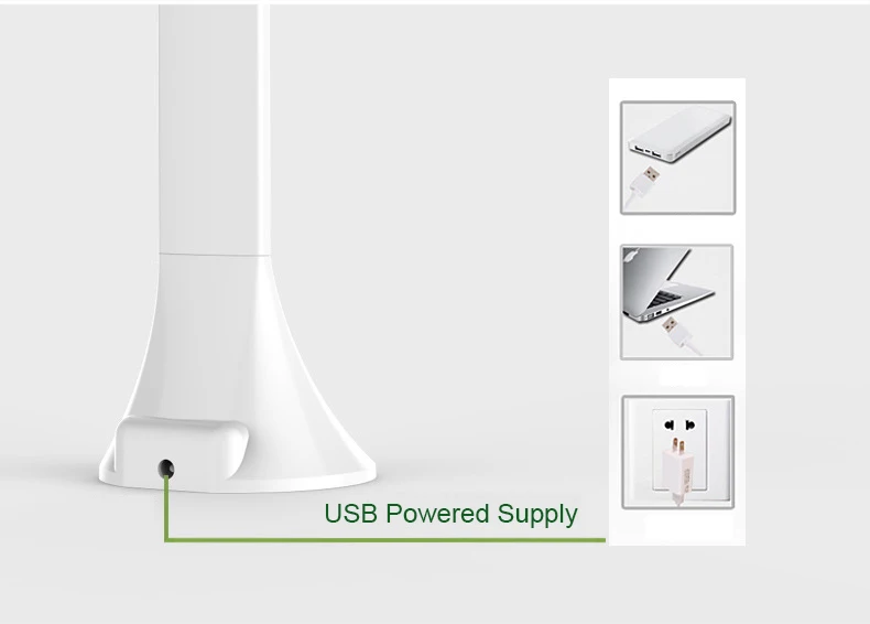 Светодиодный сенсорный Настольный светильник, Складная Настольная лампа с питанием от USB, светодиодный светильник для чтения с защитой глаз, рабочий настольный светильник для студентов