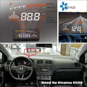 

Car HUD Safe Drive Display For Volkswagen VW Polo Sedan - Refkecting Windshield Head Up Display Screen Projector