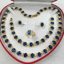 Благородство кварцевый кристалл женский подарок DIY Бусины Из Самоцветов драгоценный камень желтый Серьга браслет ожерелье кольцо+ коробка покрытием