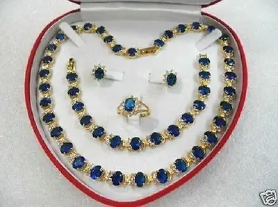 

Nobility Quartz crystal women's gift DIY Jewelry stone beads gem yellow Earring Bracelet Necklace Ring +box Plated