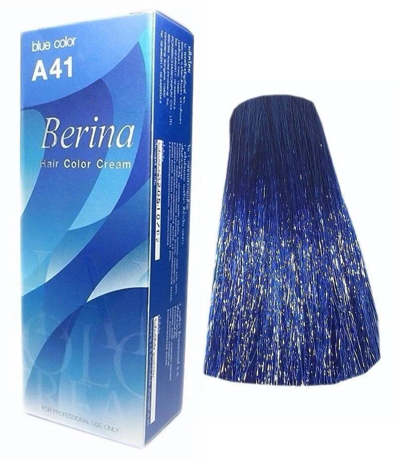 Berina A41 Blue Color Permanent Hair Dye Color Cream Professional Best Selling Ebay