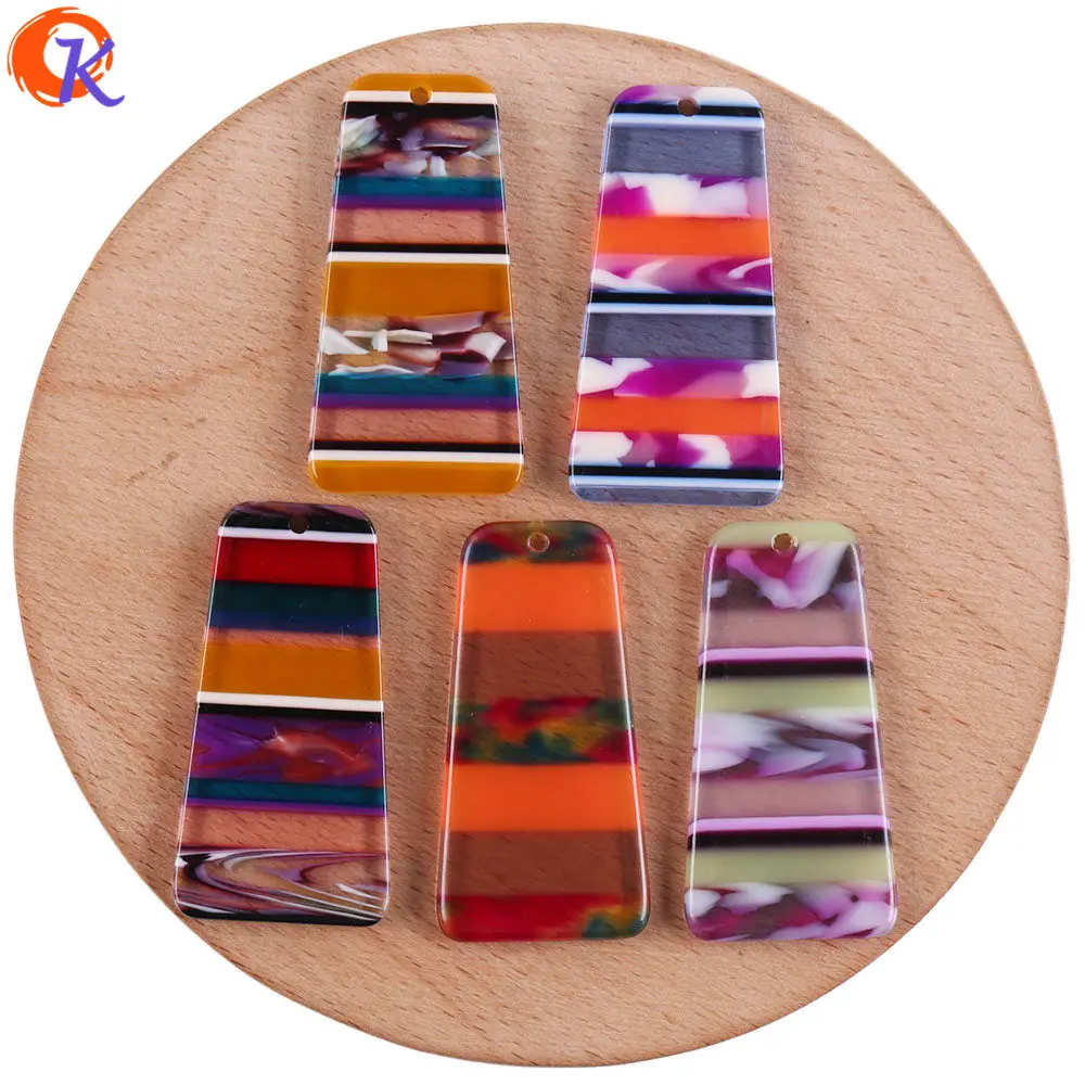 

Cordial Design 50Pcs 20*39MM Jewelry Accessories/DIY/Acetic Acid Bead/Trapezoid Shape/Hand Made/Earring Making/Earring Findings