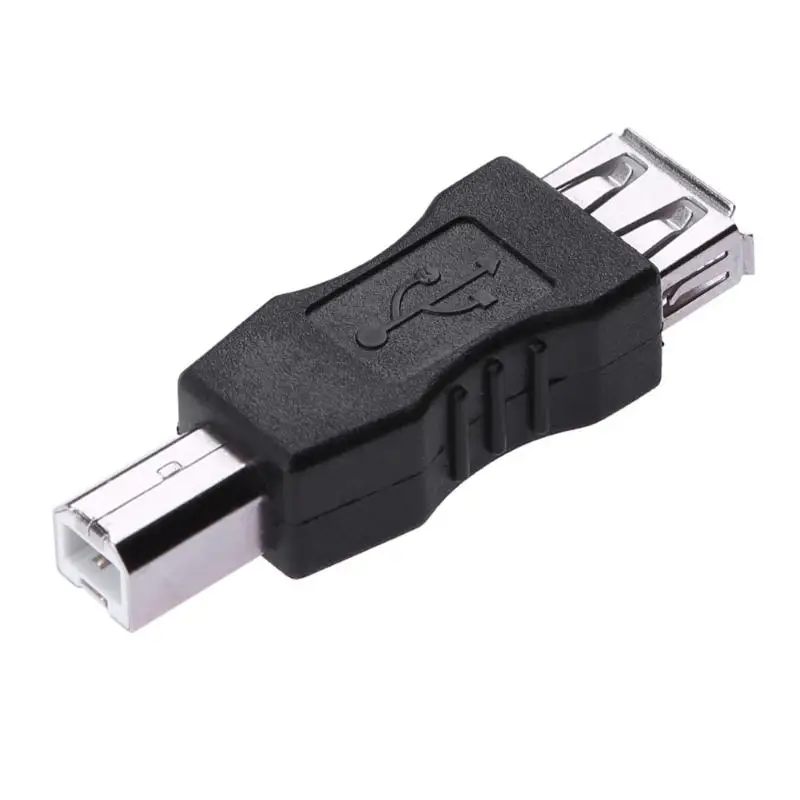 USB 2 0 A гнездо в B разъем адаптера конвертер AF BM Мини Портативный черный адаптер для