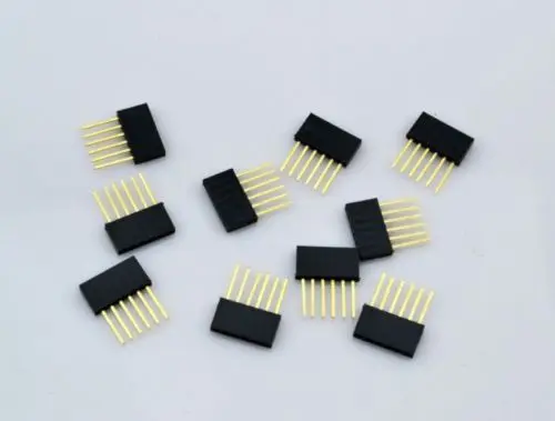 

100pcs 6Pin 2.54 Female Stackable Tall Pin Header Connector Socket
