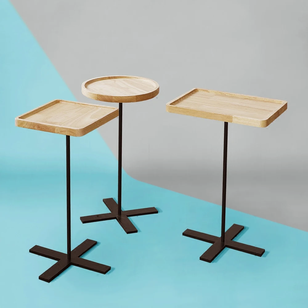 Small Apartment Tea Table Simple Solid Wood Living Room Coffee Table Bedroom Side table Corner table