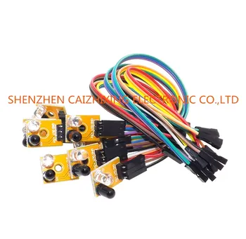 

Eight Road 8 Channel Infrared Detector Tracking Transmission Line Obstacle Avoidance Sensor Module for Diy Car Robot