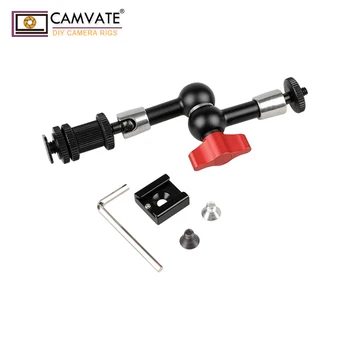 

CAMVATE 7'' Friction Articulating Magic 1/4 Hot Cold Shoe Arm Photo Studio Accessories For Camera LCD Monitor LED C1088