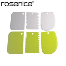 6 шт. скребки для миски для теста 2 сторонний гребень изогнутый край плоский край гибкие скребки для кухонного комбайна чаша соскабливание выпечки хлеб торт