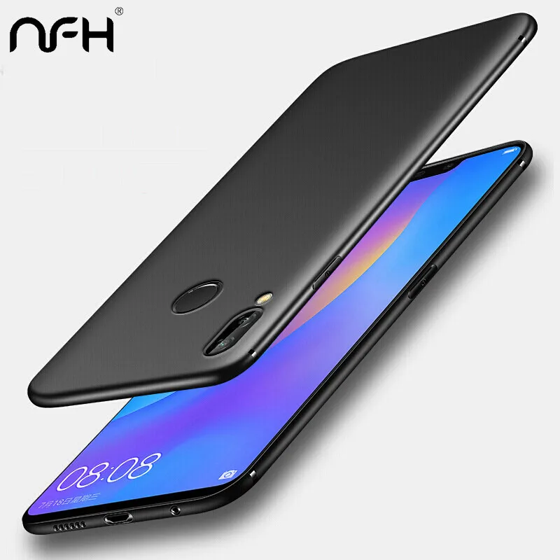 NFH Мягкий матовый ТПУ черный чехол для телефона Huawei mate 20 Lite P20 Pro P smart On Honor 8 8X Max 9 10 Y5