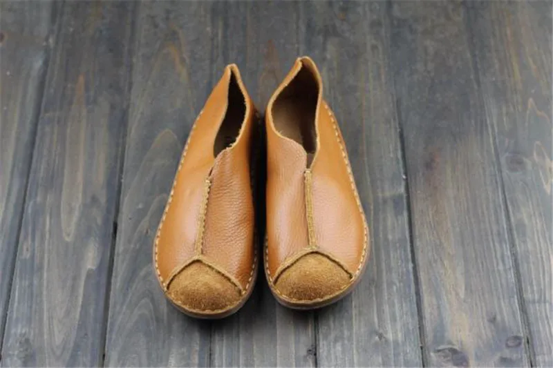 Snurulan ручной работы дамские туфли на плоской подошве Пояса из натуральной кожи без шнуровки Лоферы для женщин женские мокасины Обувь