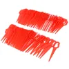100Pcs Grass Trimmer Blade Red Plastic Blade Cutter Garden Lawn Trimmer Spare Blade Red Tool Parts ► Photo 2/6