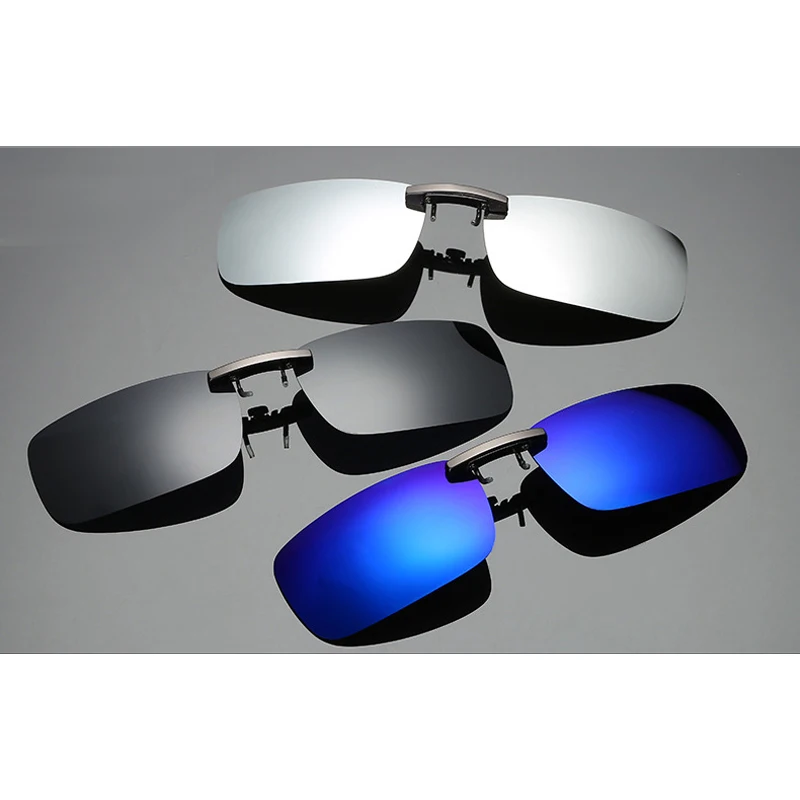 Peekaboo новые прямоугольные поляризованные солнцезащитные линзы из алюминиево-магниевого сплава мужские солнцезащитные очки с зажимом для вождения Металлические поляризованные солнцезащитные очки с зажимом
