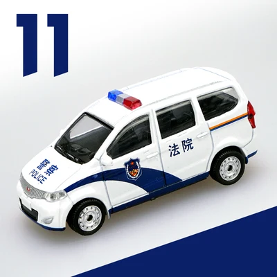Моделирование 1: 64 Jetta Elan Wuling Hongguang Gold Cup, городское управление, Полицейская машина 01-24 модель автомобиля из сплава - Цвет: 11
