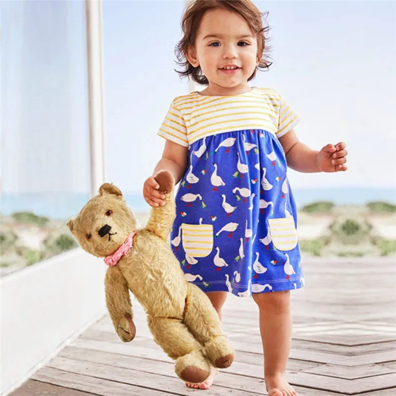 CHAMSGEND Baby Boy Girl Clothing Set Toddler Kids Baby Girls Clothing Set Cartoon Printing Dress+Short Outfit Clothes Nov25