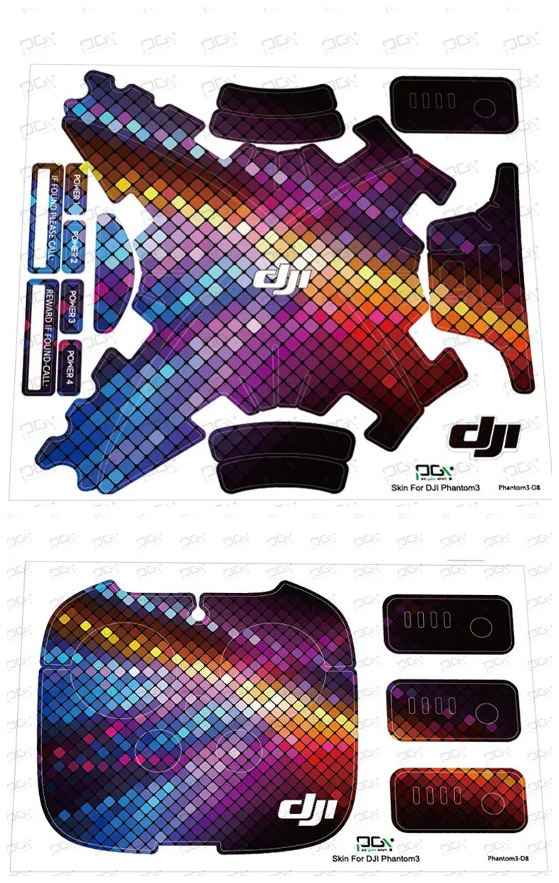 DJI Phantom 3 Waterproof Stickers