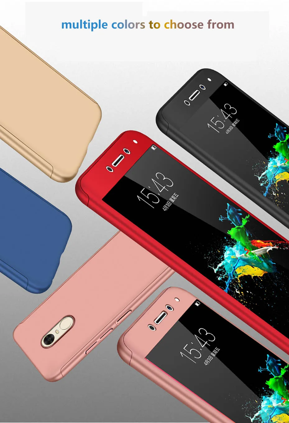 YAMIZOO Case For Xiaomi Redmi 4x Note 4 Global Case Glass For Xiaomi Redmi 4x Note 4 Case 360 Full Shockproof Hard Back Cover On (13)