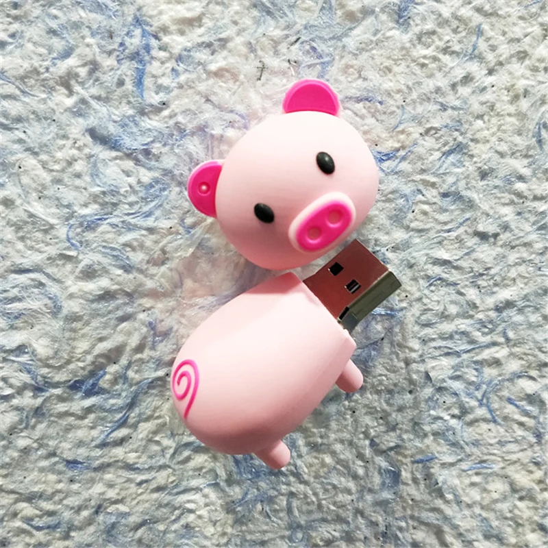 High Speed PenDrive Cartoon Cute Pig Usb Flash Drive Pen Drive 4G/8G/16G/32G/64GB U Disk Animal Memory Stick Real Capacity Gift High Speed PenDrive Cartoon Cute Pig Usb Flash Drive Pen Drive 4G/8G/16G/32G/64GB U Disk Animal Memory Stick Real Capacity Gift