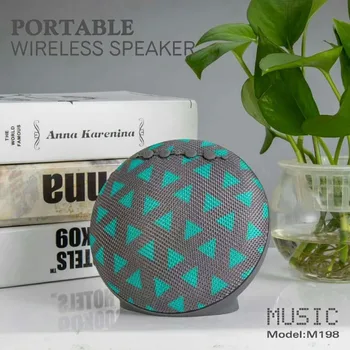 

M198 Fabric Portable Mini Bluetooth Speaker Wireless Sound Box Altavoz Bluetooth Con Speakers Computer Support Fm Tf Aux Usb