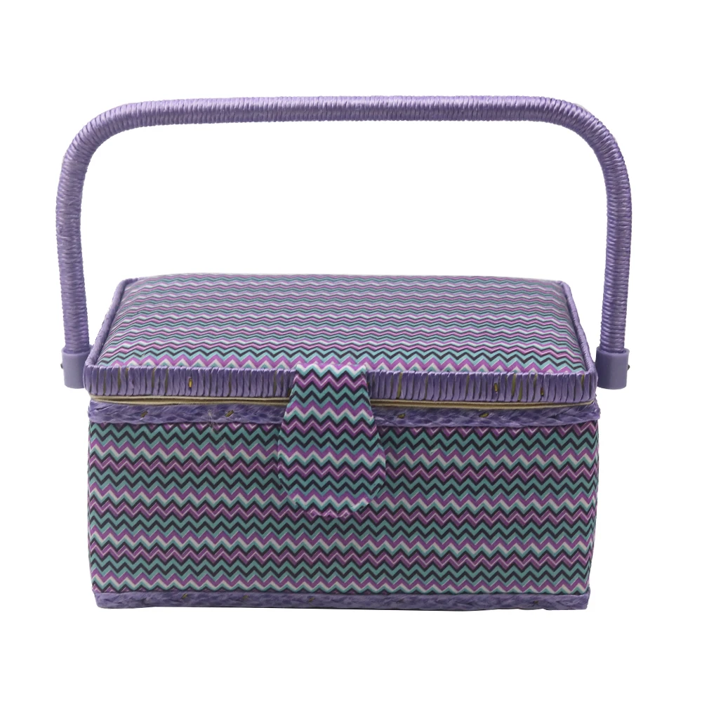 

Fabric Sewing Basket with Sewing Kit Accessories Fabric Crafts Stitch Needle Thread Sewing Tools Storage Box Christmas Gifts