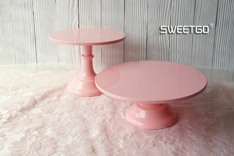 SWEETGO детская розовая подставка для торта, украшения свадебного стола, инструменты для десерта, конфета, 10 дюймов, Регулируемая 12 дюймов