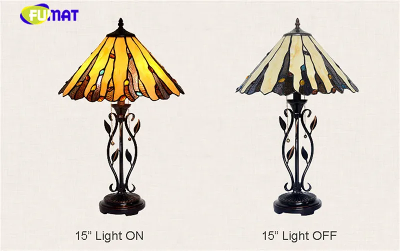 10Tiffany Stained Glass Tabe Lamps for bedroom