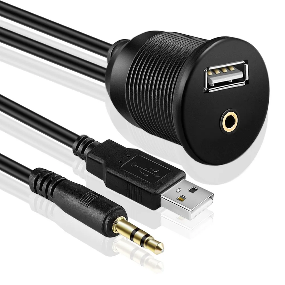 USB AUX кабель для скрытого монтажа панель приборной панели крепление на приборную +