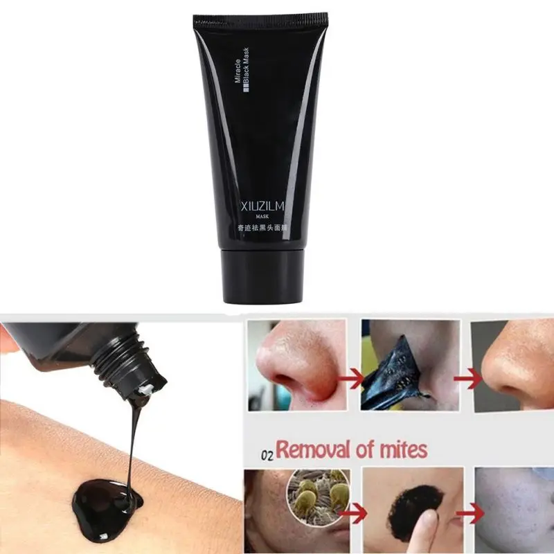 2018  Face Beauty Masks Blackhead Remover Black Mud Deep Cleansing Purifying Peel Face Mask