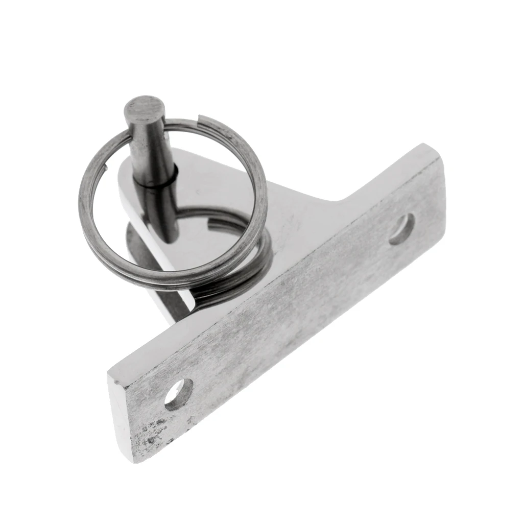 1 Pcs 316 Stainless Bimini Boat Top Deck Hinge Fitting & Screws Quick Release Pin