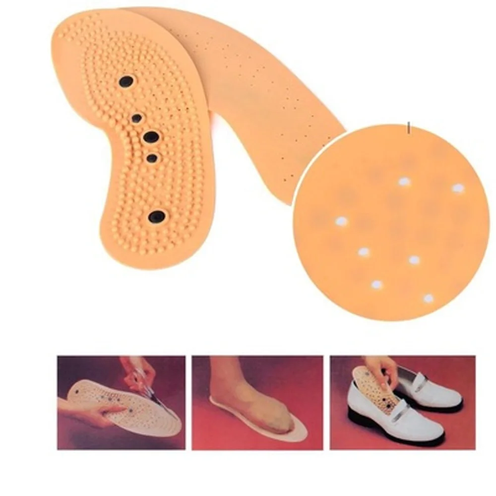 Массажная обувь магнитные терапевтические накладки Акупрессура для похудения стельки для улучшения кровообращения ног магнит для здоровья вставка