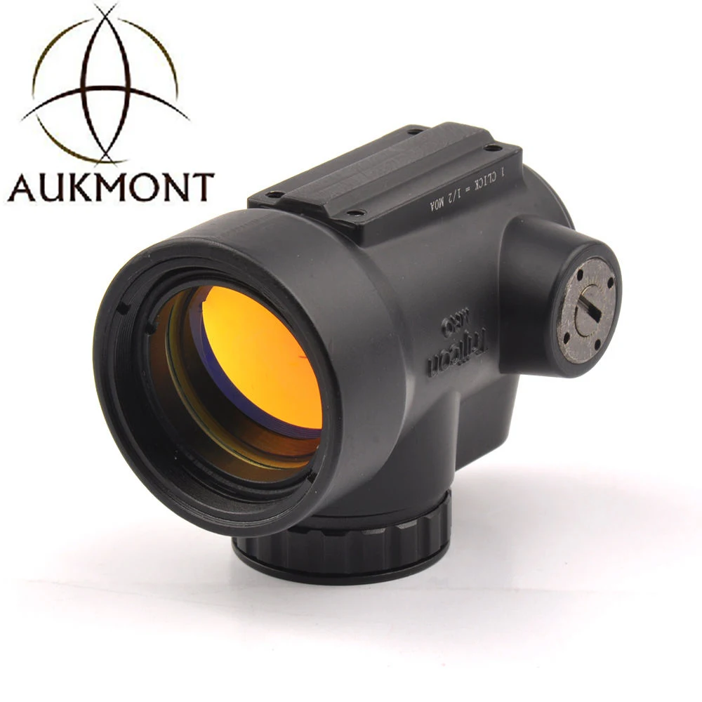 

AUKMONT Tactical trijicon MRO style 1x red dot sight scope for high and Low picatinny rail mount base hunting shooting M9159