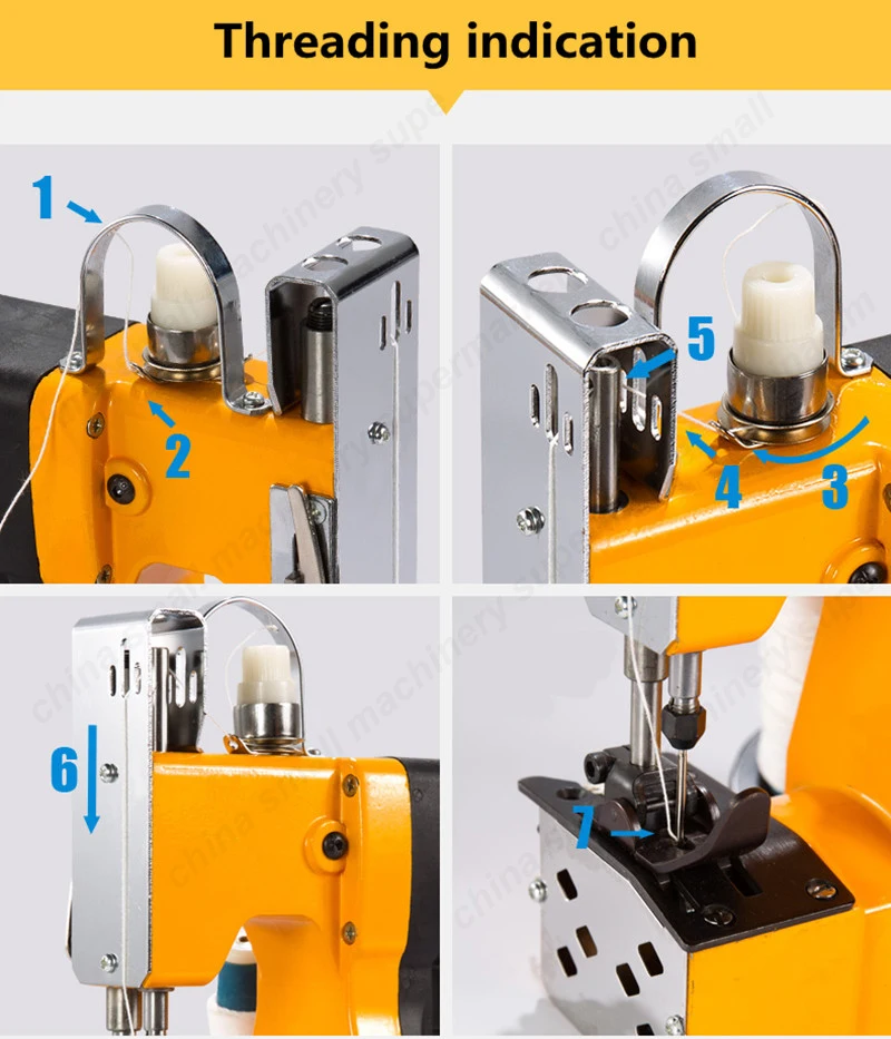 Портативная электрическая швейная машина герметичные машины промышленная ткань промышленная Портативная сумка более тесная швейная машина