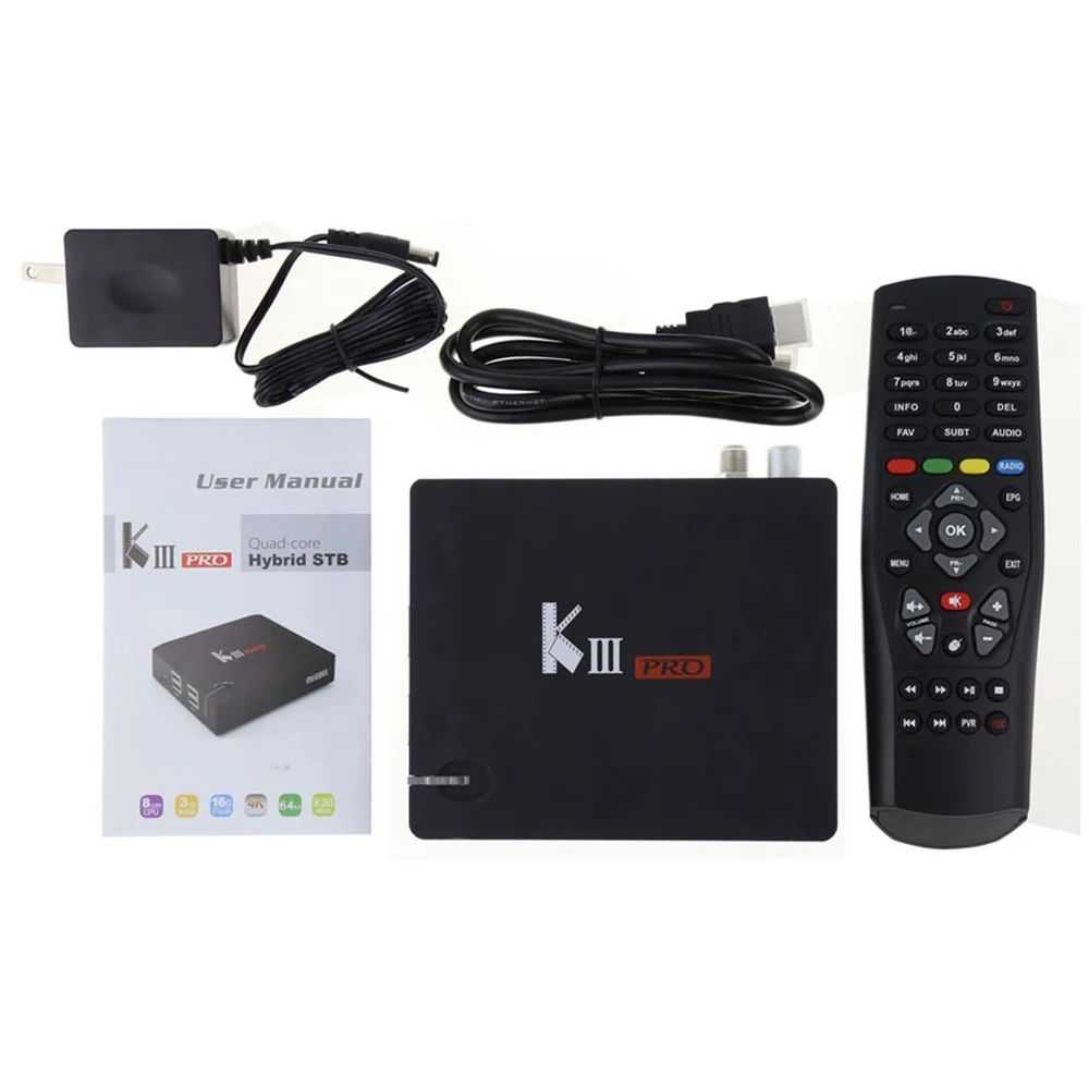 MECOOL KIII PRO DVB-S2 DVB-T2 DVB-C Android 7,1 tv Box 3GB 16GB K3 Pro Amlogic S912 4K BT4.0 Поддержка 2,4G/5G wifi CCAM IP tv