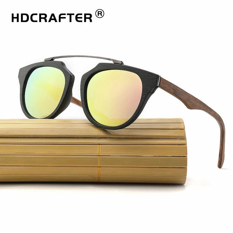 HDCRAFTER 2018 новые винтажные деревянные солнцезащитные очки поляризованные