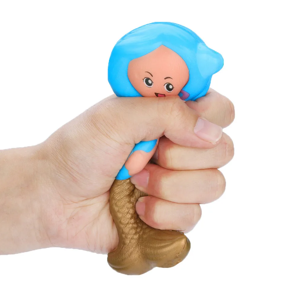 Squishies Toy Kawaii Mermaid Slow Rising Cream Scented Stress Relief Toys Gifts silicone squishy Squeeze Toy scuishies blandos