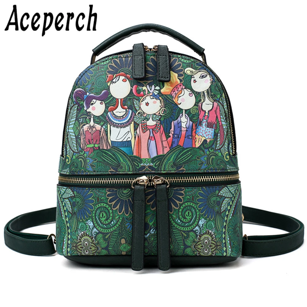 

ACEPERCH Female Pu Leather Backpack Women High Quality Bag School Backpacks For Teenage Girls Bags Sac A Dos mochila feminina
