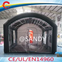 Воздуха до двери, 5x4 м/6x4 м портативный надувной покрасочный стенд, надувной автомобильный тент