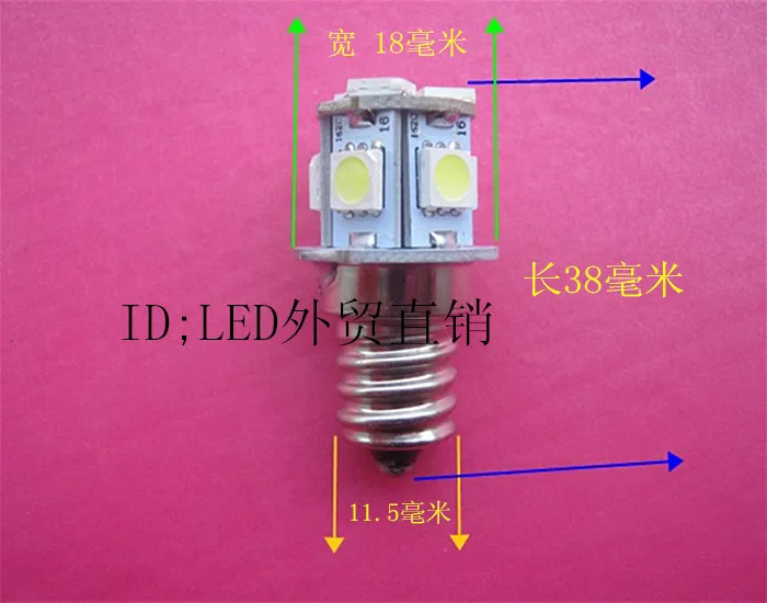 Douille à vis E5 LED Lampe à ampoule intérieure 3V 6V 12V 24V
