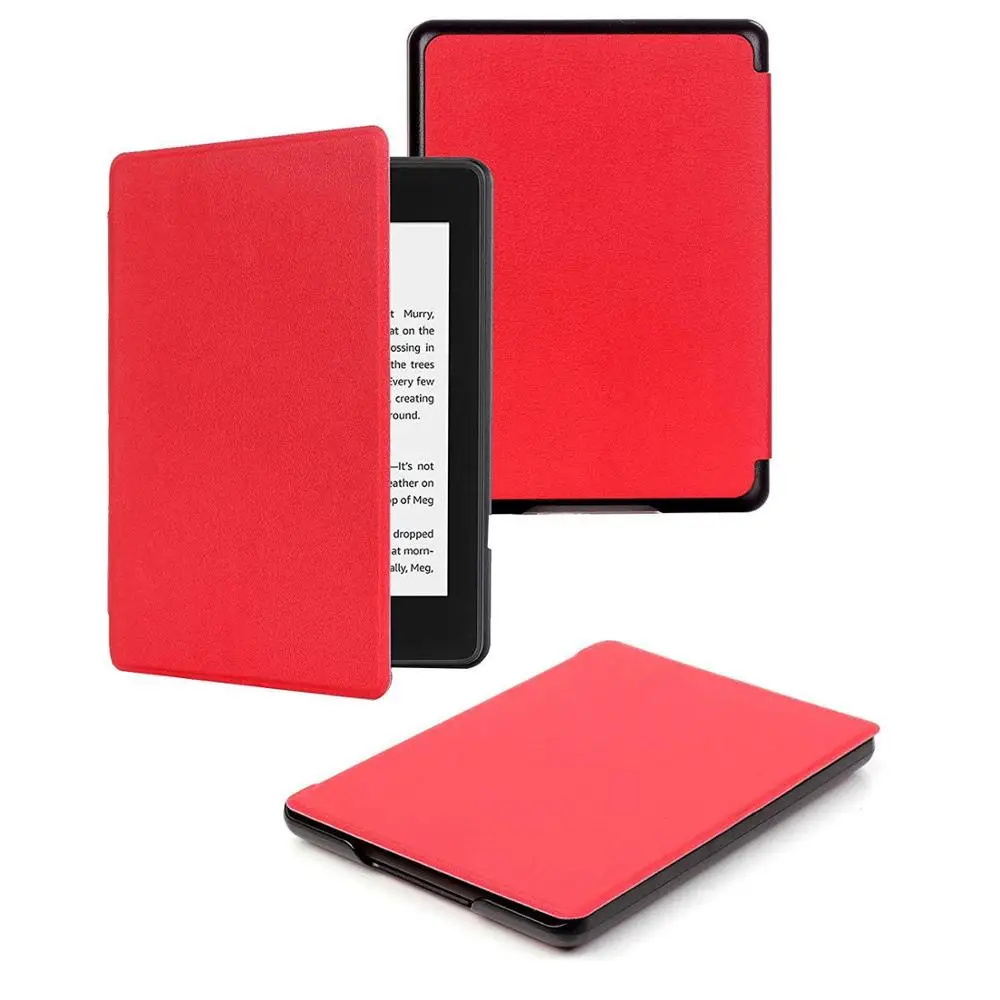 Чехол для Amazon, новинка, Kindle, со встроенным передним светильник, E-Reader, Kindle Touch 10th(10th Gen - Цвет: Red