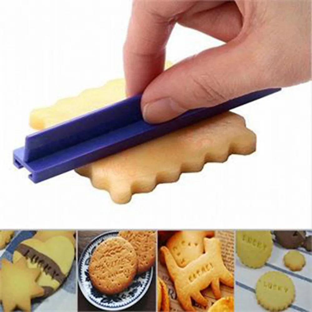 

JosheLive DIY Alphabet Number Letter Font Plastic Cookie Cutter Fondant Tool Baking Cake Mold Decorating Press Pastry GHMY
