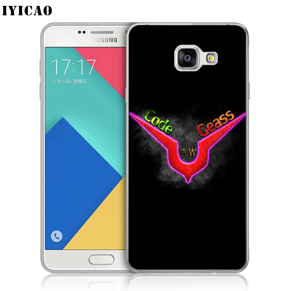 IYICAO код Geass логотип мягкий силиконовый чехол для телефона Samsung A10 A30 A40 A50 A70 M10 M20 M30 TPU