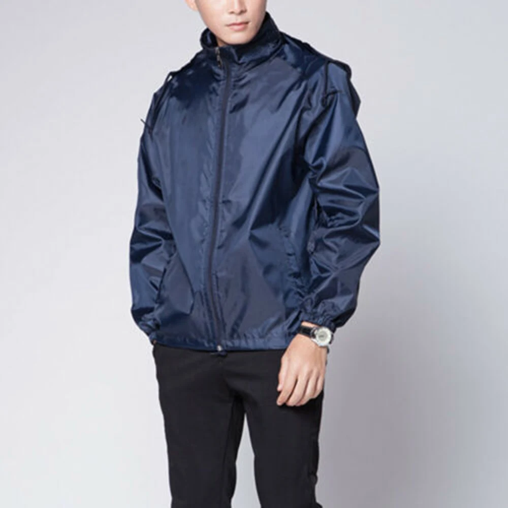

Men Waterproof Windproof Jacket Casual Sports Full Sleeve Hooded Coat Male Outdoor Trip Hiking Fishing Windproof Coat Tops