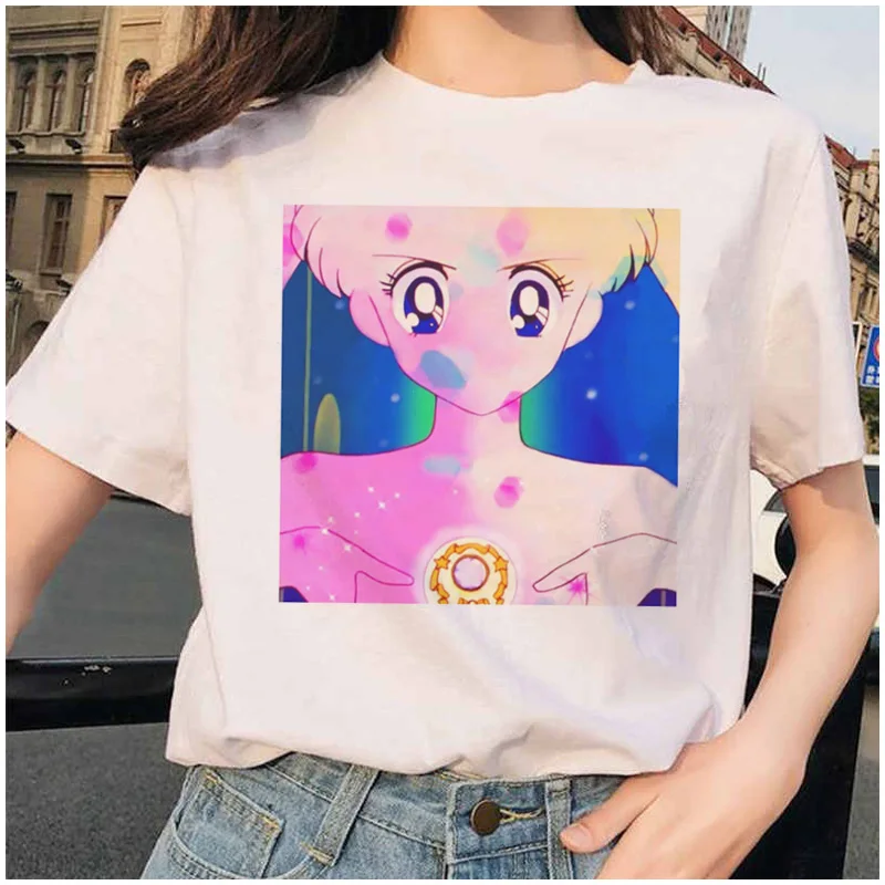 Vaporwave рубашки ulzzang Grunge Tumblr графическая Футболка harajuku Эстетическая Винтажная футболка корейский стиль 90s одежда футболка - Цвет: 5398