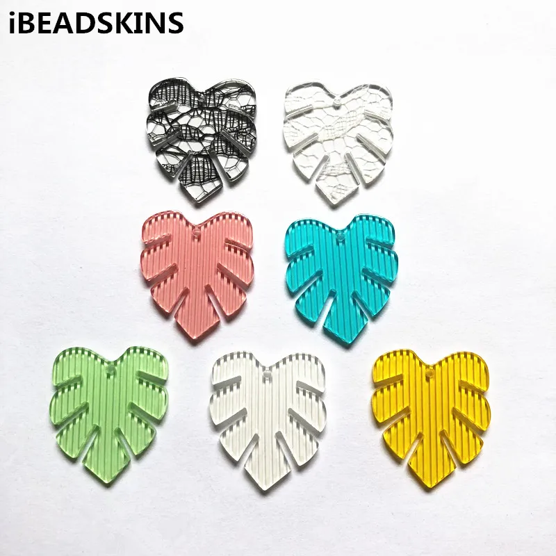 

New arrival! 30x26mm 100pcs acrylic Stripes or lace feather charm for earrings accessories,Earring parts,Jewelry Findings making