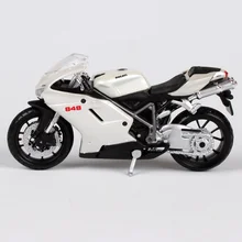 Maisto 1:18 Ducati жемчужно-белый мотоцикл литья под давлением для сбора 848 крутой мотоцикл для любителей коллекция motorcar модель 08011