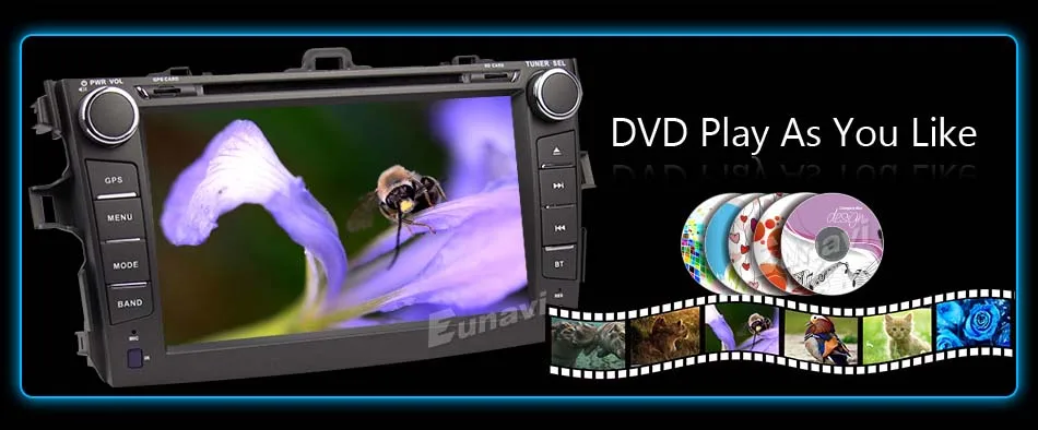 Clearance Octa core 2 din Android 8.1 car dvd radio player stereo gps for Toyota Corolla 2007 2008 2009 2010 2011 2G RAM capacitive screen 21