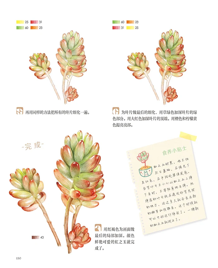 Новый китайский golored карандаш живопись учебник из натуральных растений книги для взрослых