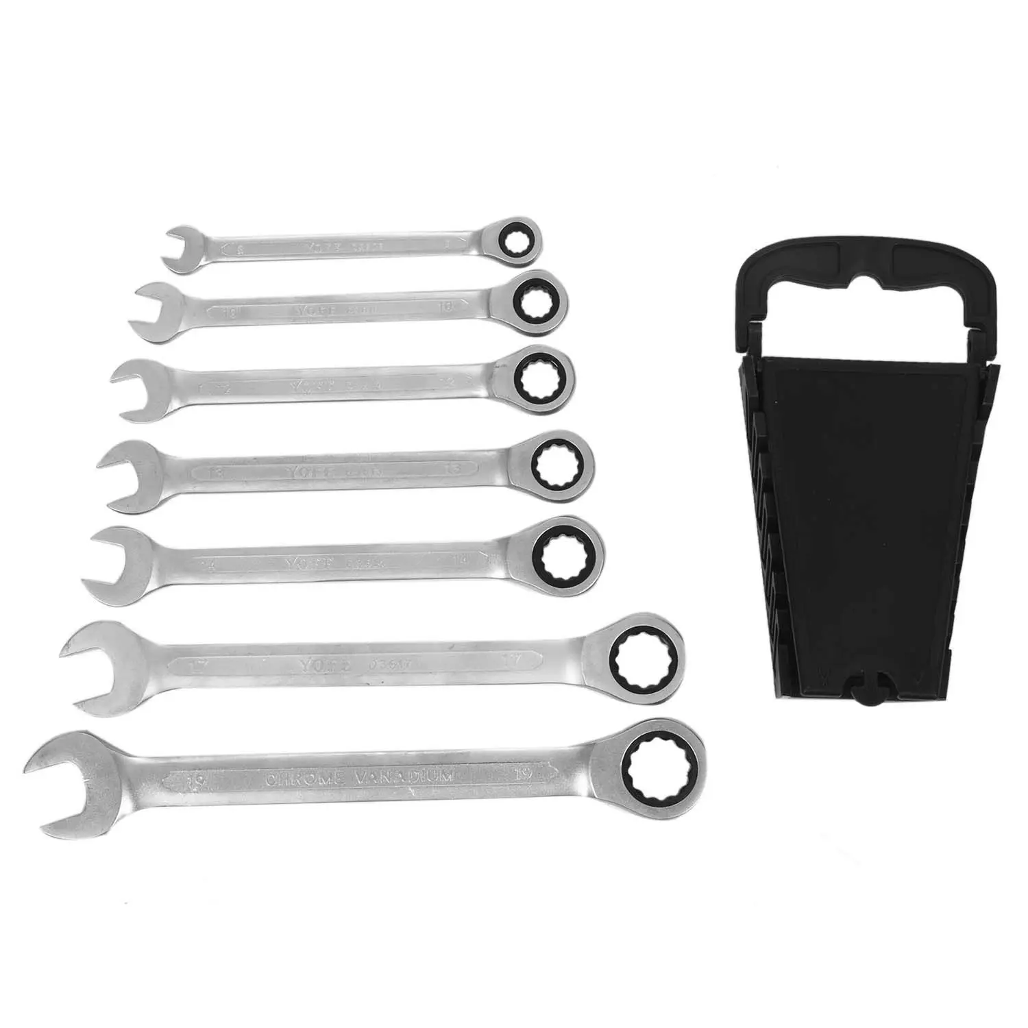 

YOFE 7 pcs/set 8-19 ratchet fast wrench plastic frame set
