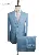 Мужские комплекты светло-голубого льняного костюма, Свадебный костюм из 3 предметов (пиджак + брюки + жилет) - изображение