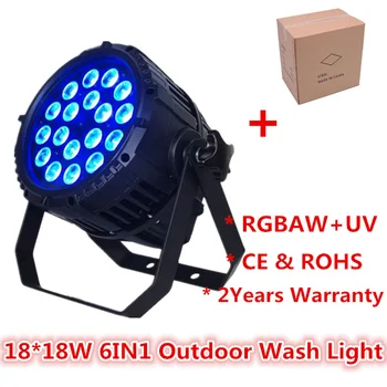 

waterproof 18x18w rgbwa+uv par led ip65 18x18w led par dmx512 bar led par can 18pcs waterproof par Spotlight led stage light