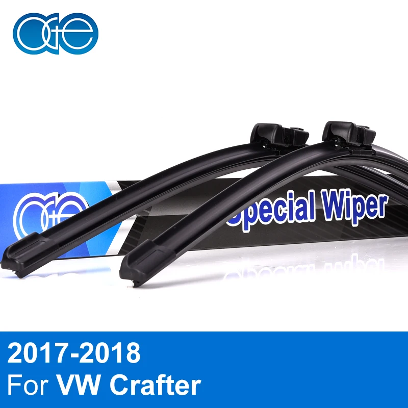 НГЕ спереди стеклоочистителей для Volkswagen Crafter 2017 2018 ветрового натуральный каучук лобовое стекло авто аксессуары
